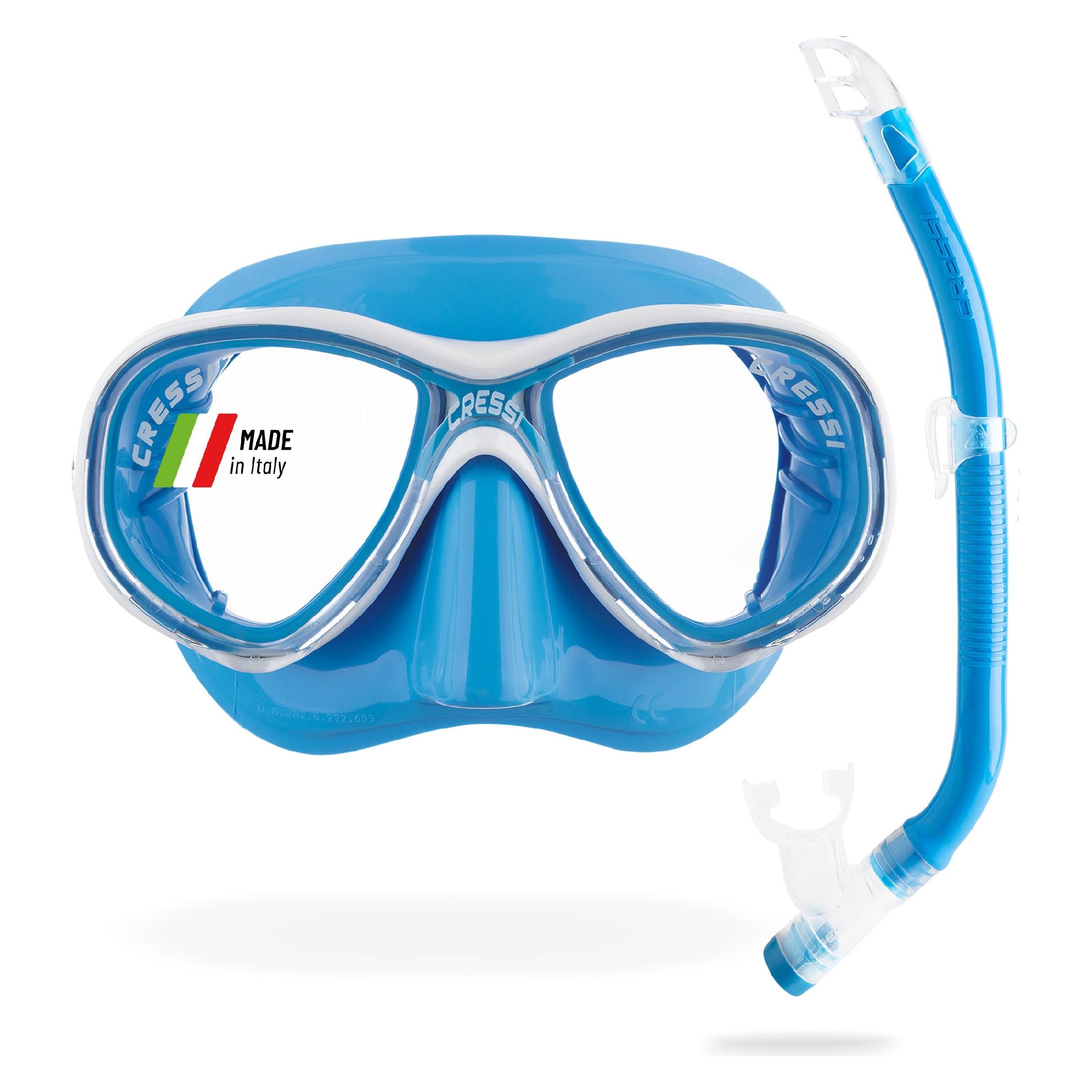 Cressi Combo Set - Marea Jr Mask with Top Snorkel (DM1000068)