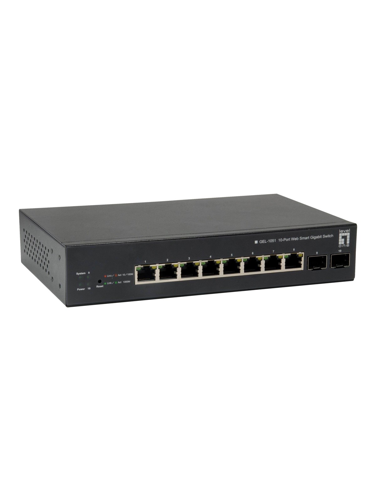 LevelOne GEP-1051 - switch - 10 ports - smart - rack-mountable