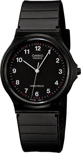 Casio Armbanduhr MQ-24-1BLLEG (B x H) 33.80mm x 38.80mm Schwarz Gehäusematerial=Kunstharz Material (Armband)=Kunstharz