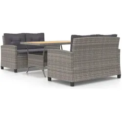 vidaXL, Gartentisch + Balkontisch, Ernesto (PS-Platte) (120 x 70 x 66 cm)