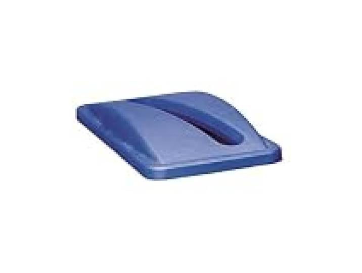 Couvercle polyéthylène bleu L290xP520mm adapté aux poubelles de tri 60/87 l pour jeter du papier 1 pièces