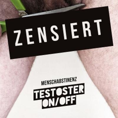 TESTOSTER ON/OFF (White-Red Marbled Vinyl) - Menschabstinenz, Vinyl