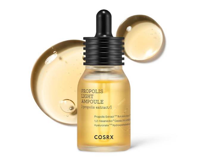 Cosrx 73% Propolis Light Ampoule voor Gevoelige Huid, Fijne Lijntjes, 30 ml Glow Boosting Hydraterende Essence, Onregelmatige Teint, Textuurverzorging, Honingvoeding, Koreaanse Huidverzorging