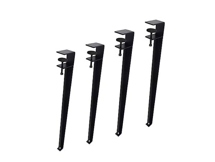 LSAfhDYG 4 Stück Tischbeine aus Metall – Möbelbeine Moderne(Black)