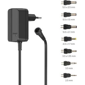 Hama Universal-Netzteil 223612, 0,6 A, 3 - 12 V, 7,2 W, mit 7 Adapter