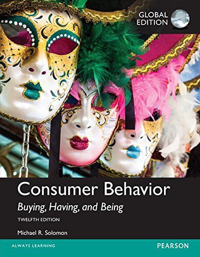 Solomon, Michael R. - Consumer Behavior: Buying, Having, and Being, Global Edition - Preis vom 09.10.2026 07:28:09 h