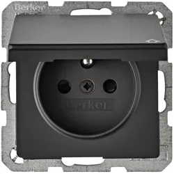 Berker 6765836086 Steckdose m SK-Stift KD Q.x anth