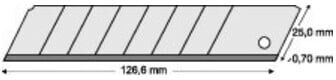 LUTZ BLADES Abbrechklinge 25mm Pack a 10 Stück ; Gesutra (480668)