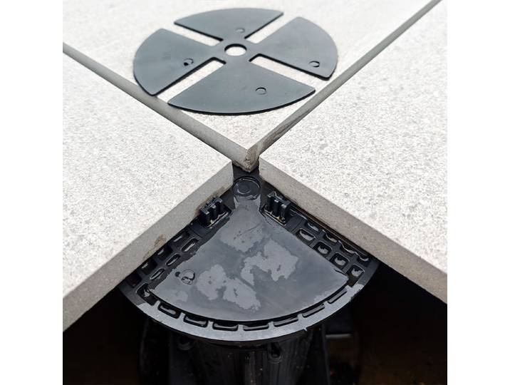 Coussinets de support en caoutchouc haute densité Ø13,8 cm pour surfaces en pierre et terrasses, coussinets industriels anti-vibrations et d'amortissement pour équipements lourds, coussinets