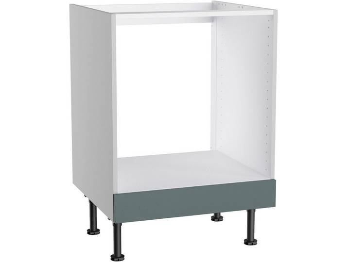 KOCHSTATION Herdumbauschrank KS-Bern2 Breite 60 cm, Umbauschrank für Einbauherde, 1 feste Blende