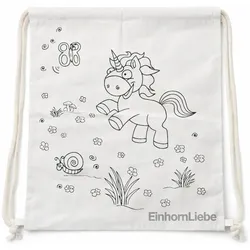 EinhornLiebe - Turnbeutel Einhorn zum selbst bemalen