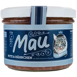 Mau Katzennassfutter im Glas - Pute & Hähnchen
