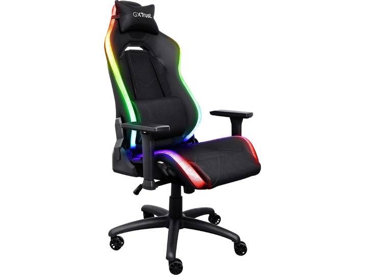 TRUST Trust GXT 719 Ruya PC gaming chair Assise rembourrée Noir