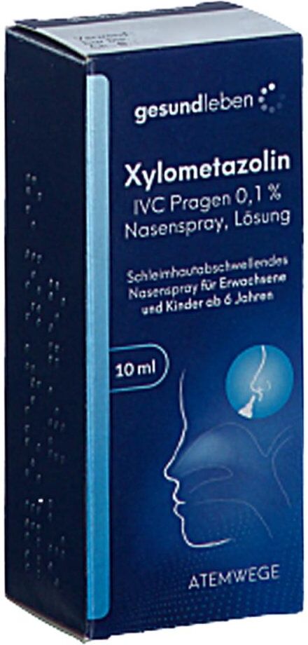 Xylometazolin Ivc Pragen 0,1% Nasenspray Lösung 10ml