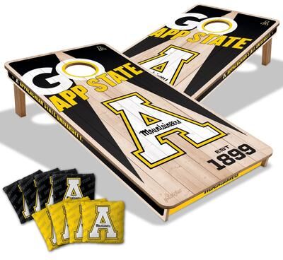 Skip's Garage Appalachian State Mountaineers NCAA 2x4 Cornhole Board Set