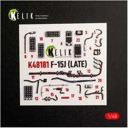 Kelik F-15J (Late) - interior 3D decals for Hasegawa