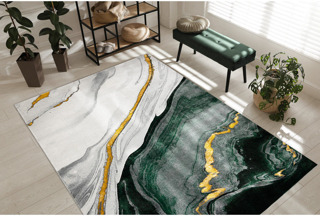 Fairmont Park Robbinsville Rectangle Abstract Area Rug Rectangle 140 x 190cm