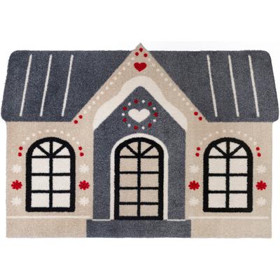 Fußmatte "Cozy Cabin", bunt, B:60cm H:9mm L:85cm, Polyamid, WASH+DRY BY KLEEN-TEX, Teppiche, Fußmatte