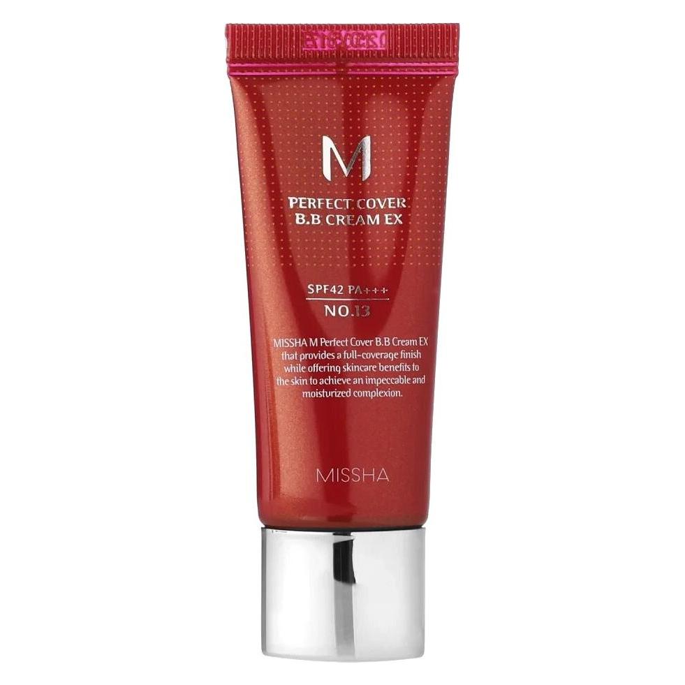 Missha M Perfect Cover EX BB Cream with SPF 42 Shade No. 19 Cool Ivory 20ml (Cool Ivory, 20 ml) (10602051)