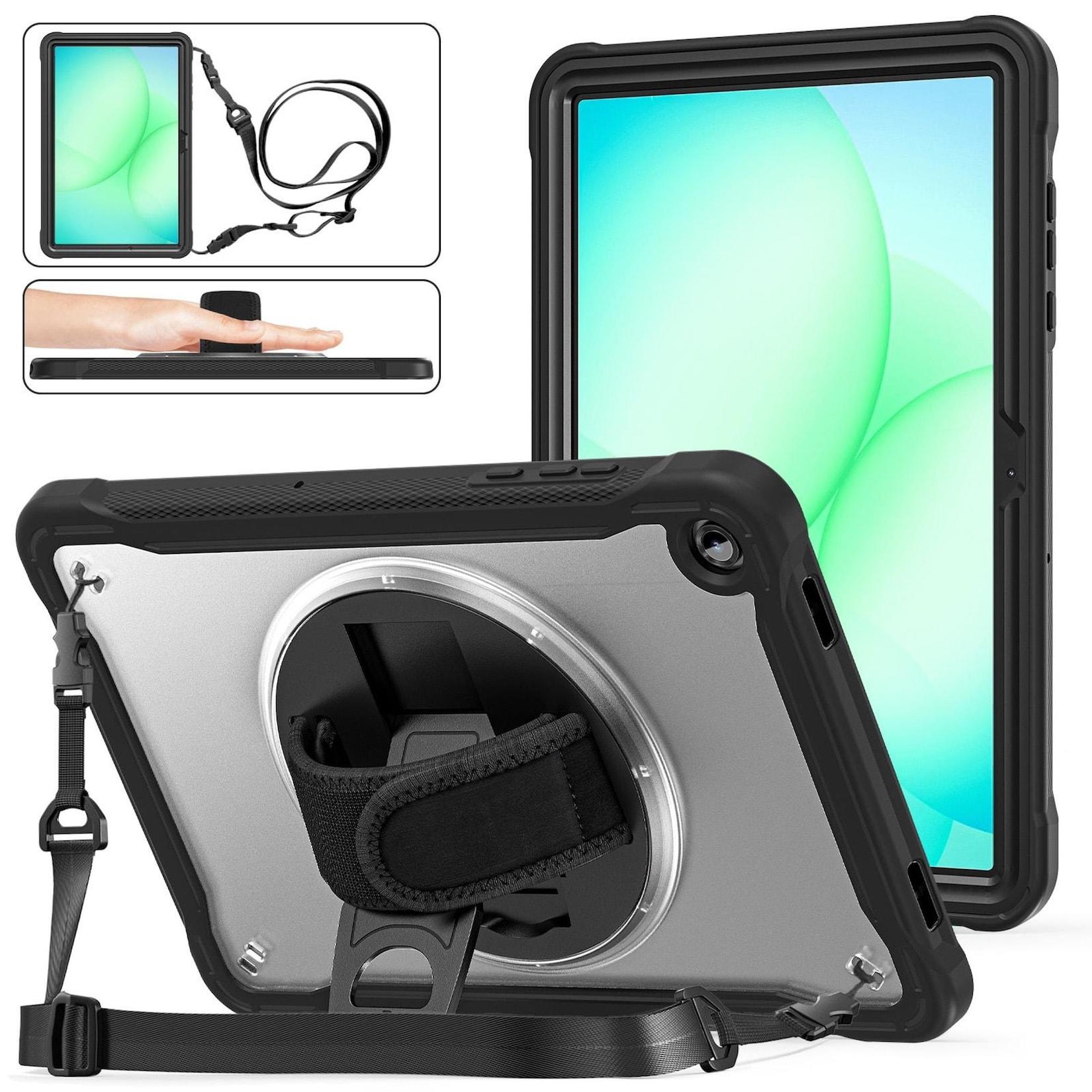 Hülle für Samsung Galaxy Tab A11 Plus 360 Handgriff & Schultergurt Transparent