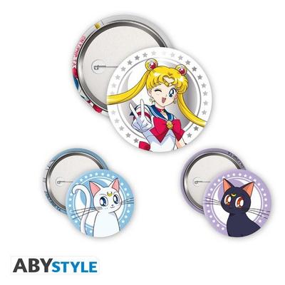 SAILOR MOON - Badge Pack - Sailor Moon, Luna & Artemis