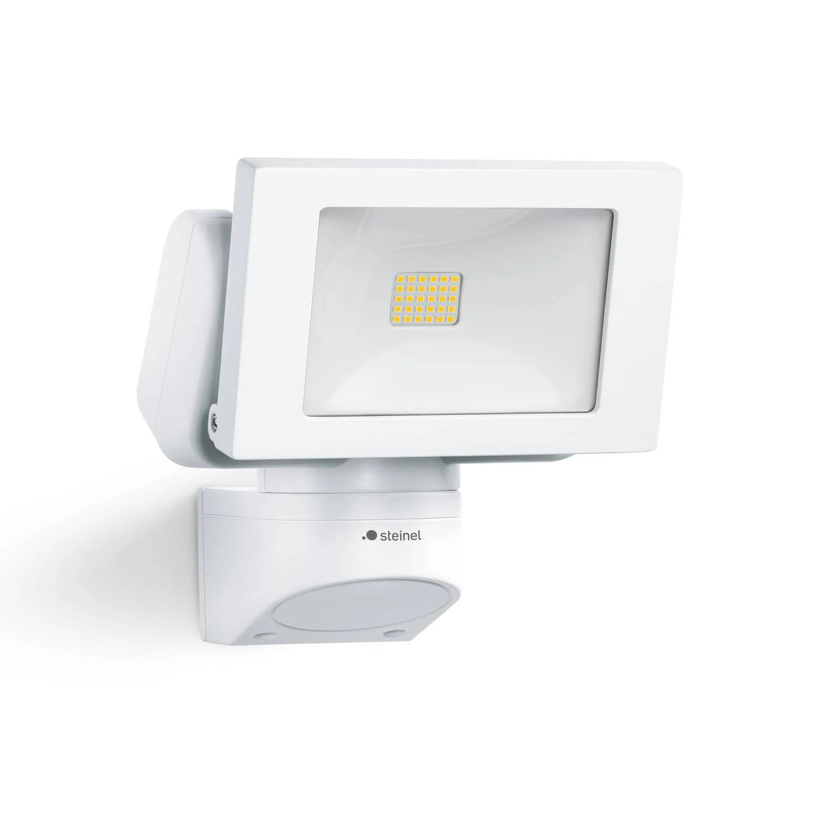 Steinel LS 150 LED buitenlamp wit, verstelbare aluminium floodlight voor de tuin