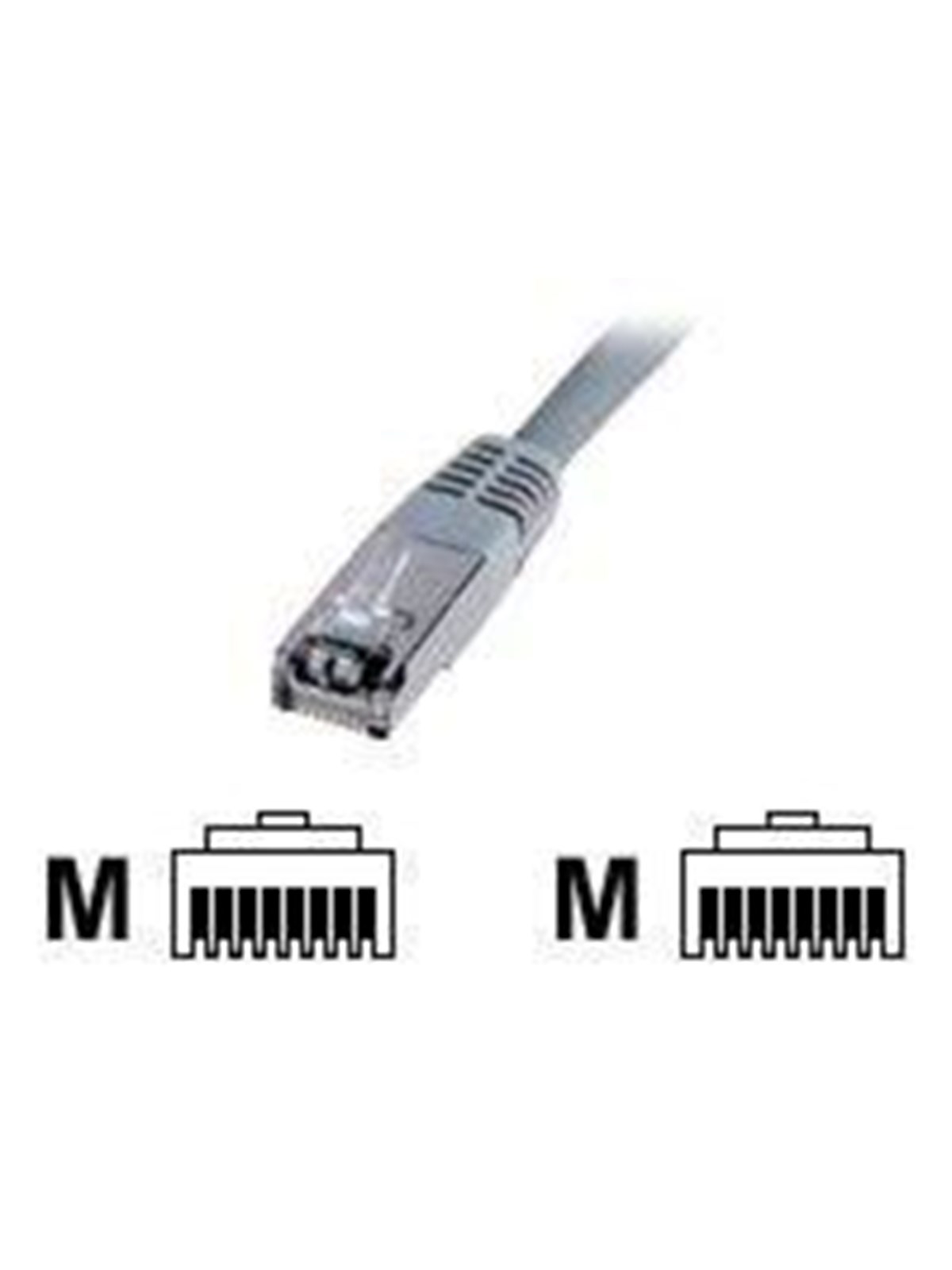 DIGITUS Premium - patch cable - 15 m - grey - Grau - 15m