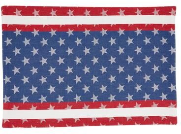Saro Lifestyle "Americana Design Table Mats (Set of 4) - 13""x19"""