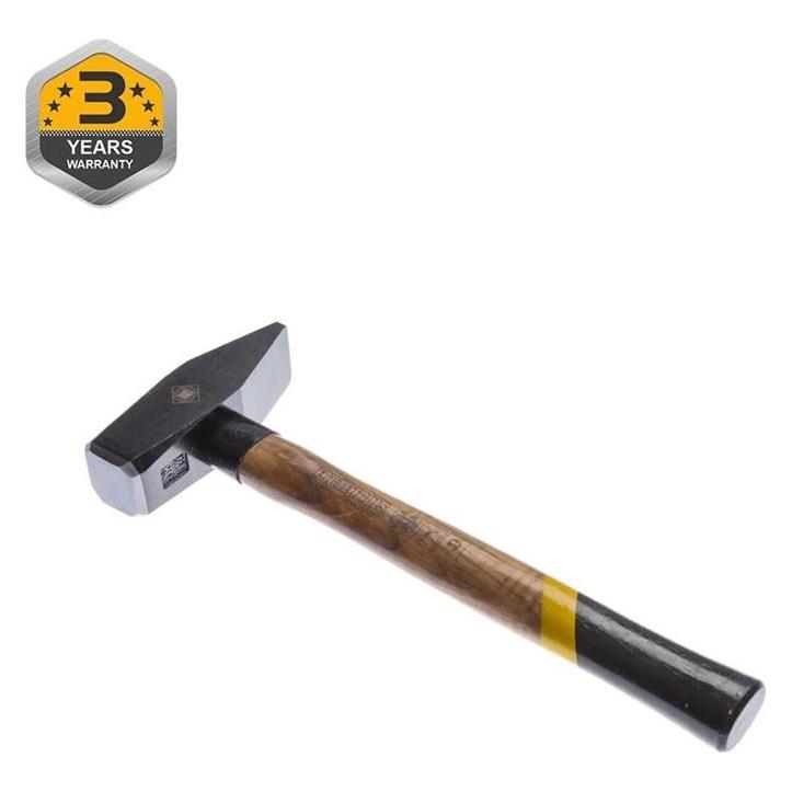 Forte tools Schlosserhammer mit Holzgriff, 1500 g Kopfgewicht, Hammer mit Holzstiel, Premium Werkzeu (1500 g) (EN1500HS)