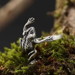 Drachensilber Feiner Frosch Ring Silber Schmuck Silbering 925 Silber 64 - Silber