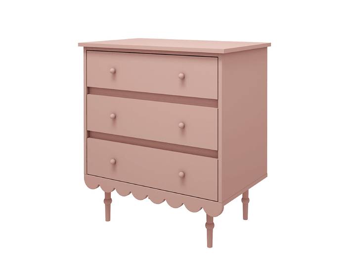 Commode 3 tiroirs Wood Luck Babushka Rose