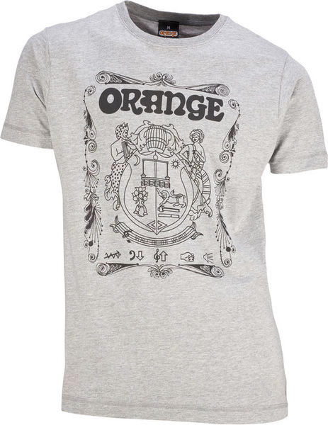 Orange T-Shirt Crest Grey XXL grigio screziato