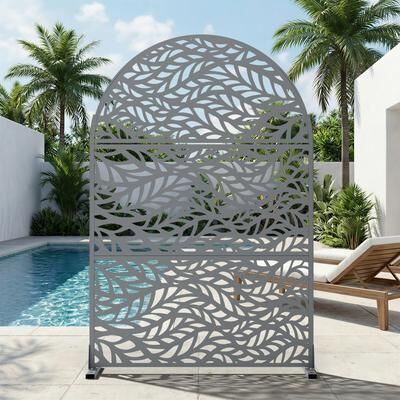 Dovelina Metal Privacy Screen Outdoor Privacy Screen Outdoor Privacy Panel