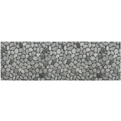 Wenko Weichschaummatte 60x200 cm Badematte Sassi rutschfest grau