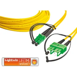 LDP-09 LCA-SCA2 - Duplex LWL Patchkabel, SM OS2, LC/APC - SC/APC, 2 m