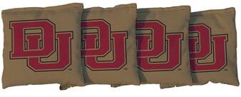 Skip's Garage Denver Pioneers Gold Cornhole Bags