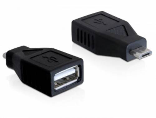 Delock USB 2.0 Adapter [1x USB 2.0 Stecker Micro-B - 1x USB 2.0 Buchse A] 65296
