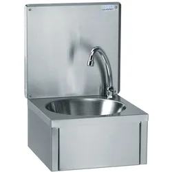 Tournus Handwaschbecken GA  - mit Rückwand - Abm  330 x 330 x 500 mm, Becken Durchm  275mm, Tiefe 115mm  Kniebedienung