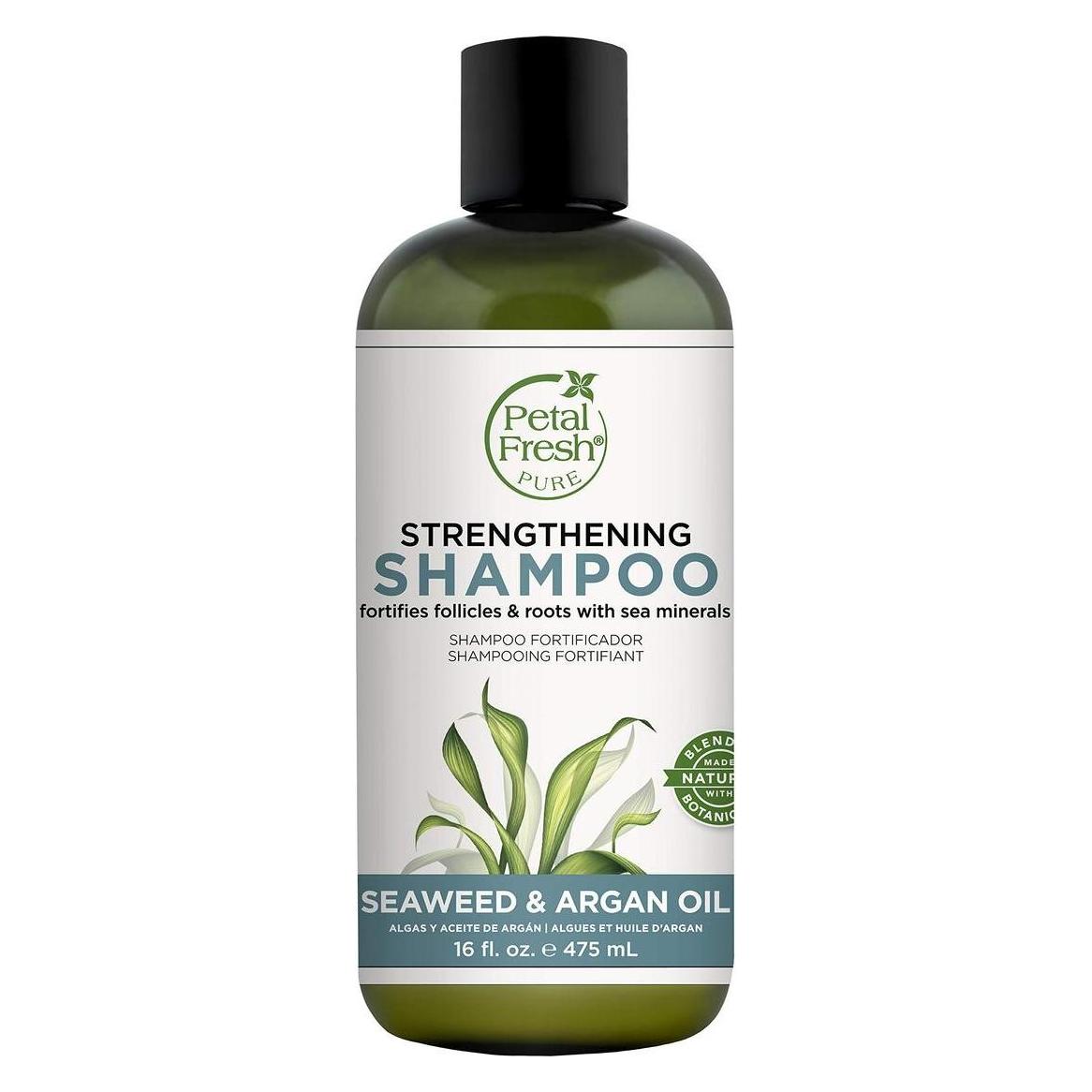 Petal Fresh Reines, stärkendes Meeresalgen & Arganöl Shampoo 16 Unzen (Flüssiges Shampoo, 475 ml) (PF72212)