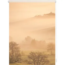 Lichtblick Rollo Klemmfix, ohne Bohren, blickdicht, Toskana - Orange Braun