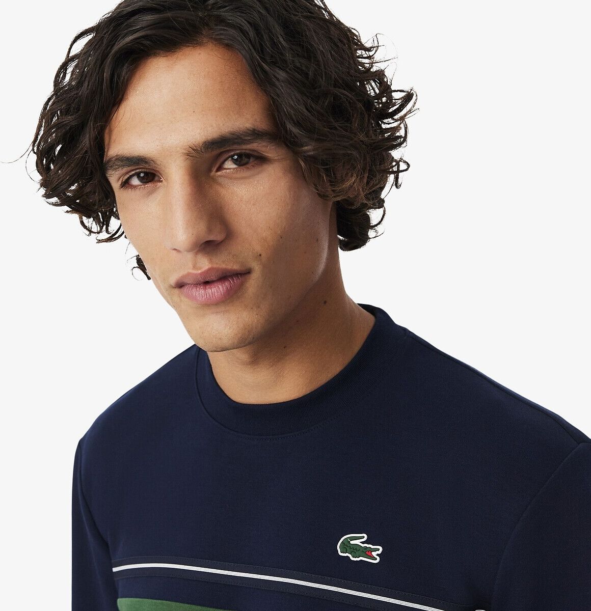 LACOSTE Sweat Off Court regular fit color block