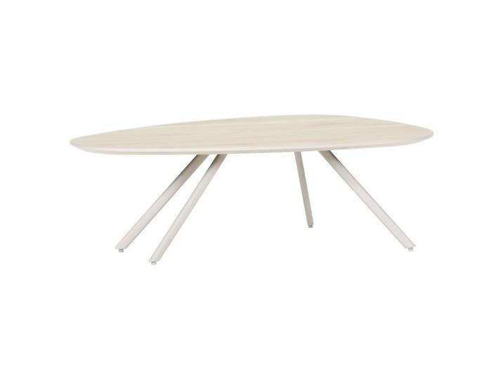 Carryhome Beistelltisch, Creme, Eiche, Freiform, 100x32x60 cm, Wohnzimmer, Wohnzimmertische, Beistelltische