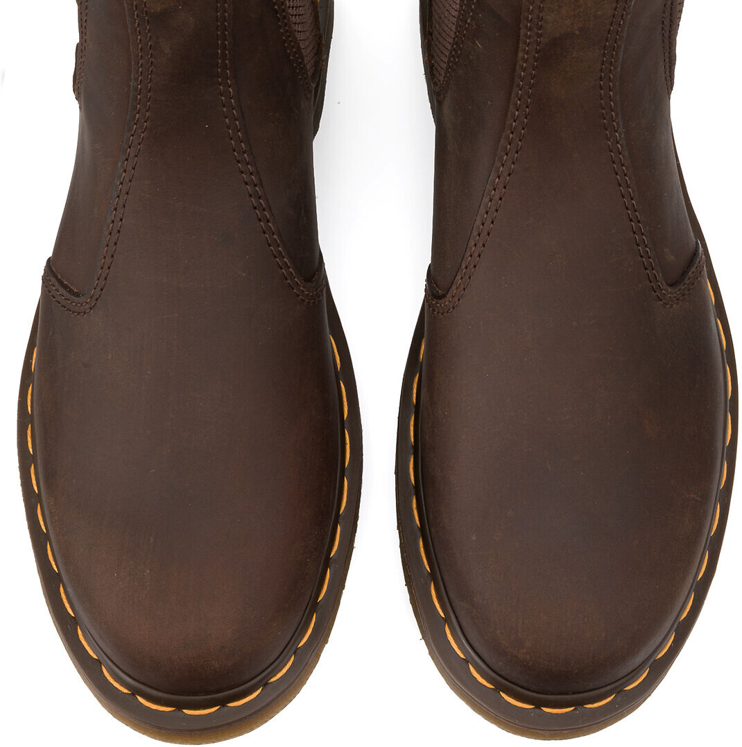 DR. MARTENS Boots chelsea 2976 YS en cuir Crazy Horse