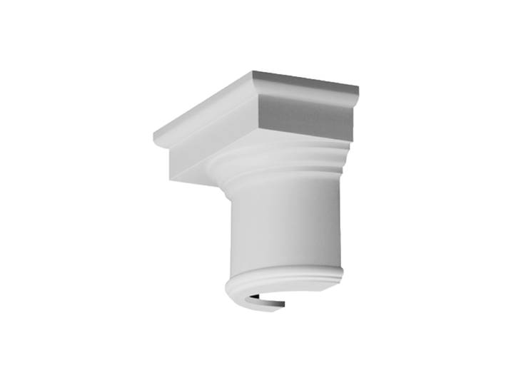 Wandzierelement „KAPITELL K 1111“ - 36.5 cm Weiss Orac Decor