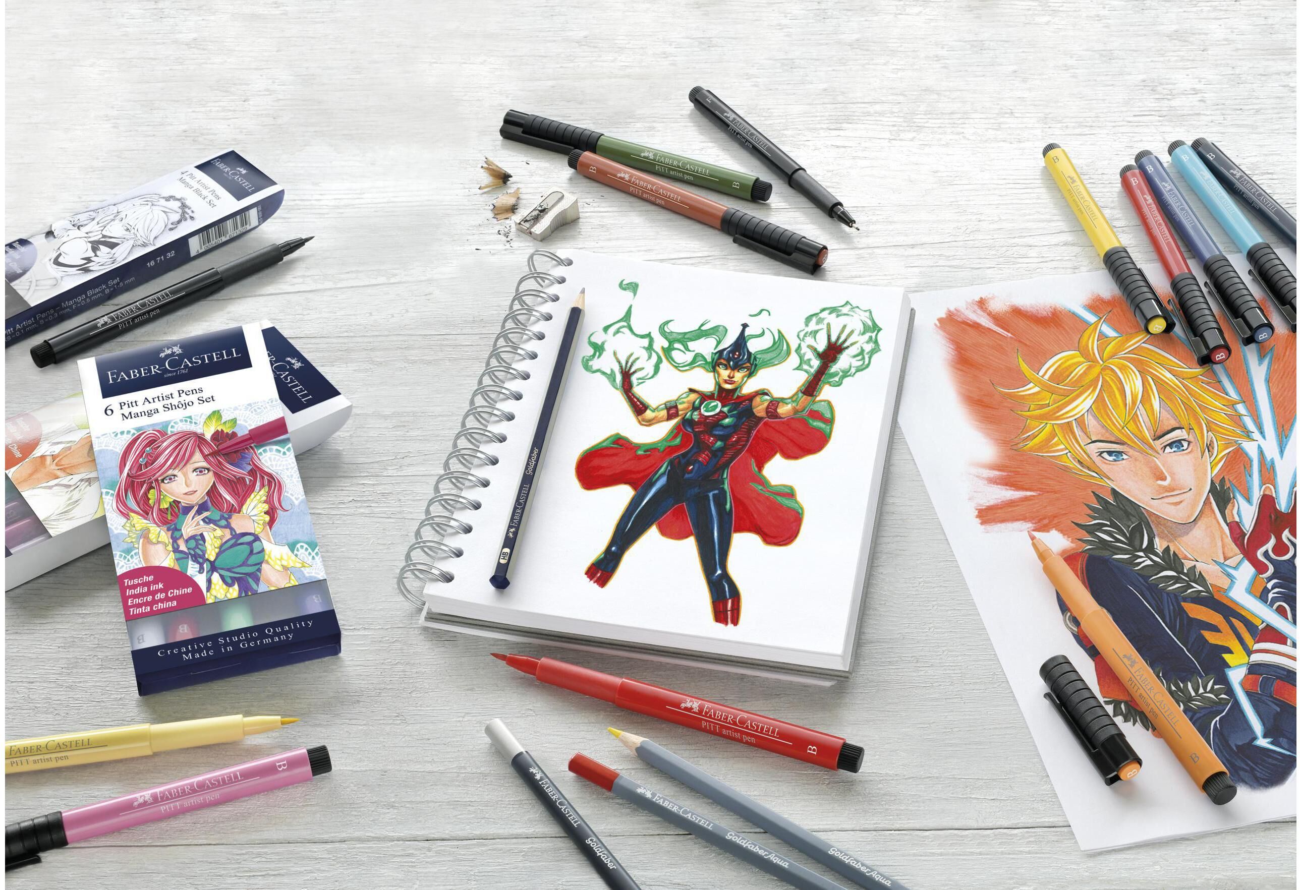 Bleistift FABER-CASTELL "PITT Arti", schwarz, Stifte, Bleistift schwarz Einheitsgröße