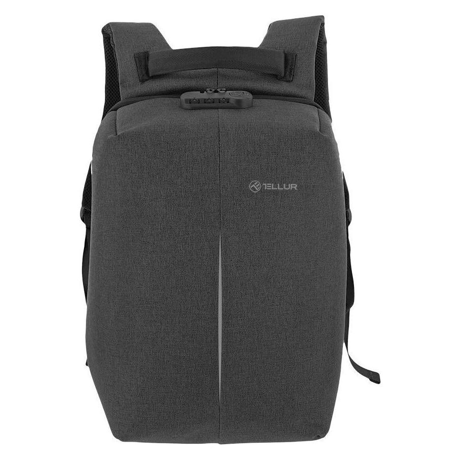 Tellur 15.6 Notebook Backpack Antitheft V2, USB port, juodas (TLL611222)