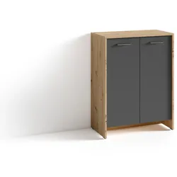 byLIVING Schuhschrank BEN, Breite 63 cm, Artisan Eiche (Eiche-Optik)/anthrazit