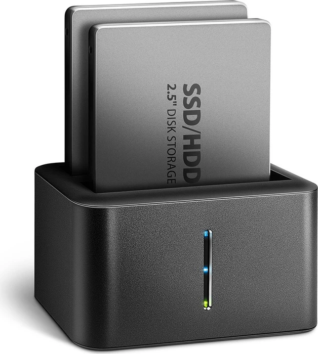 AXAGON ADSA-D25, dual 2,5" HDD/SSD CLONE MINI Dock - SuperSpeed USB 5 Gbps