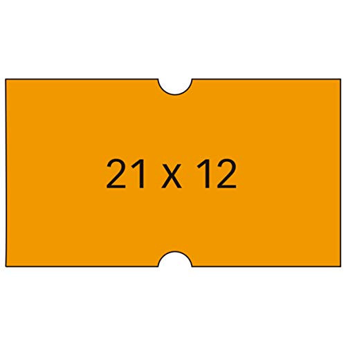 Apli Etiketten Rechthoekig Oranje 21 x 12 mm 6 rollen à 1000 stuks