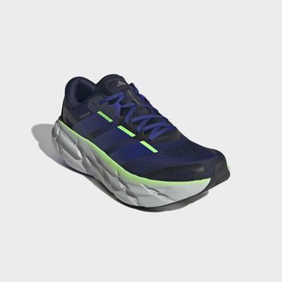 Laufschuh ADIDAS PERFORMANCE "ADISTAR 5", Herren, Gr. 44, blau (legend ink, mystery ink, lime burst), Synthetik, Textil, Schuhe Laufschuh, weiche und stabile Dämpfung